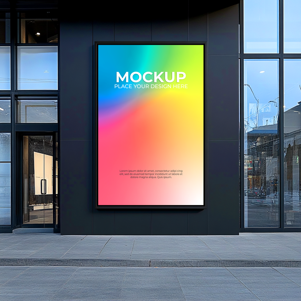 Elegant Retail Storefront Mockup for High-End Brand Identity psd