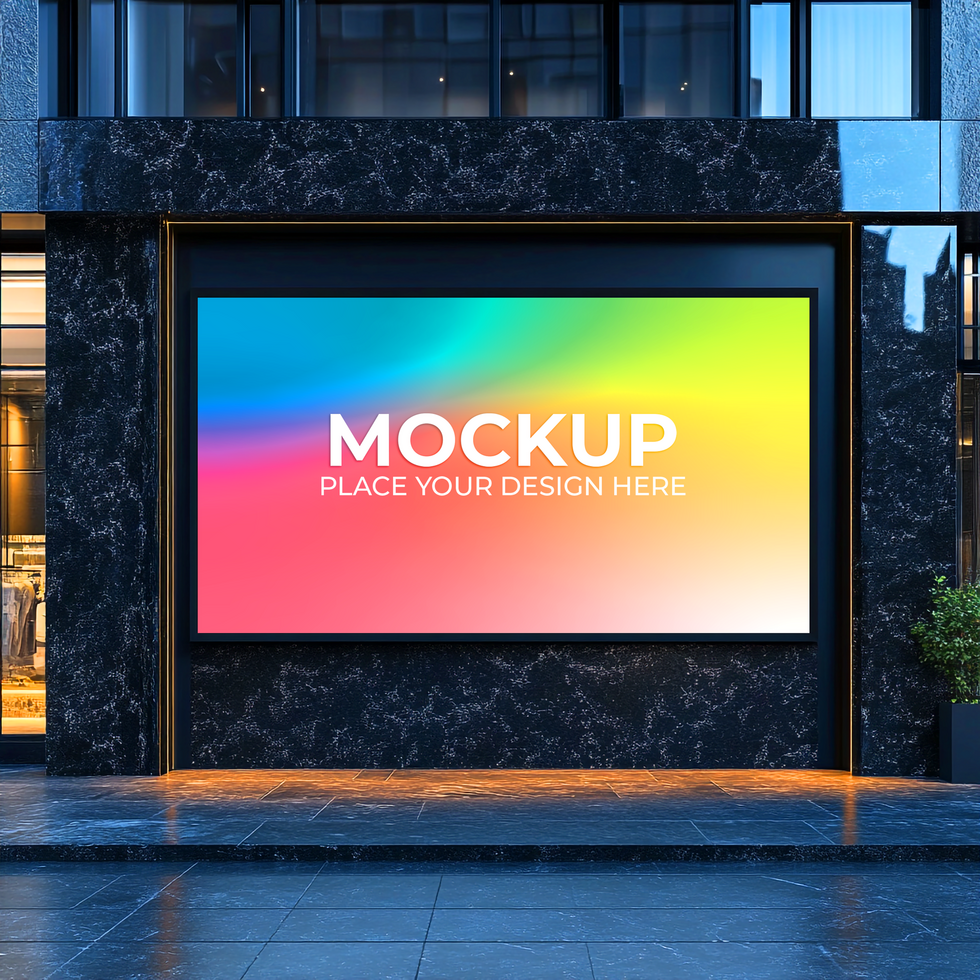Fashion Storefront Mockup for Luxury Branding psd