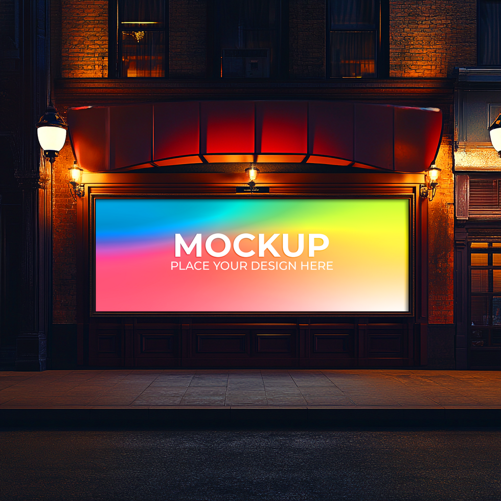 Clean Retail Facade Mockup for Business Visuals psd