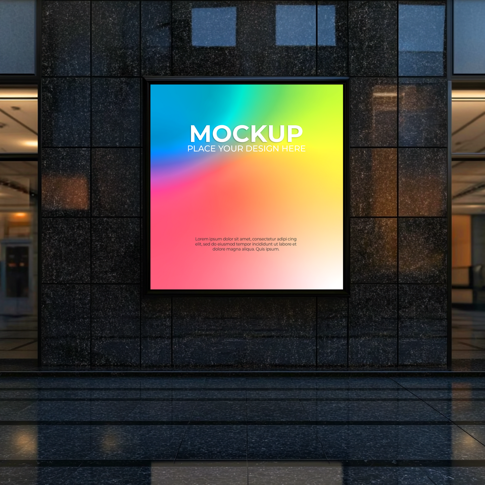Editable Blank Storefront Mockup for Designers psd