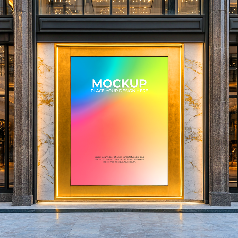 Realistic Storefront Mockup for Logo and Branding Design psd