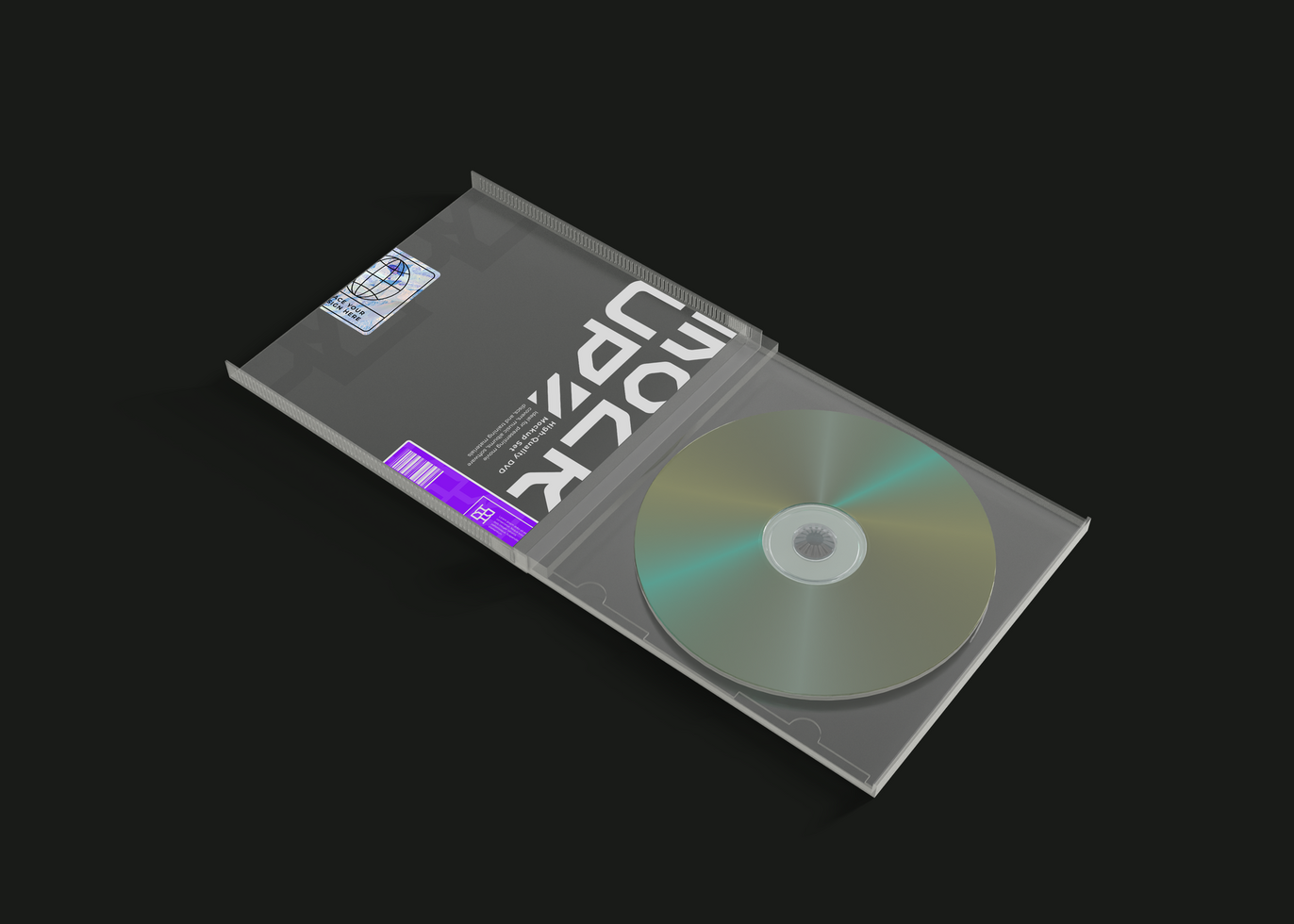 DVD CD Cover Mockup for Professional Marketing psd