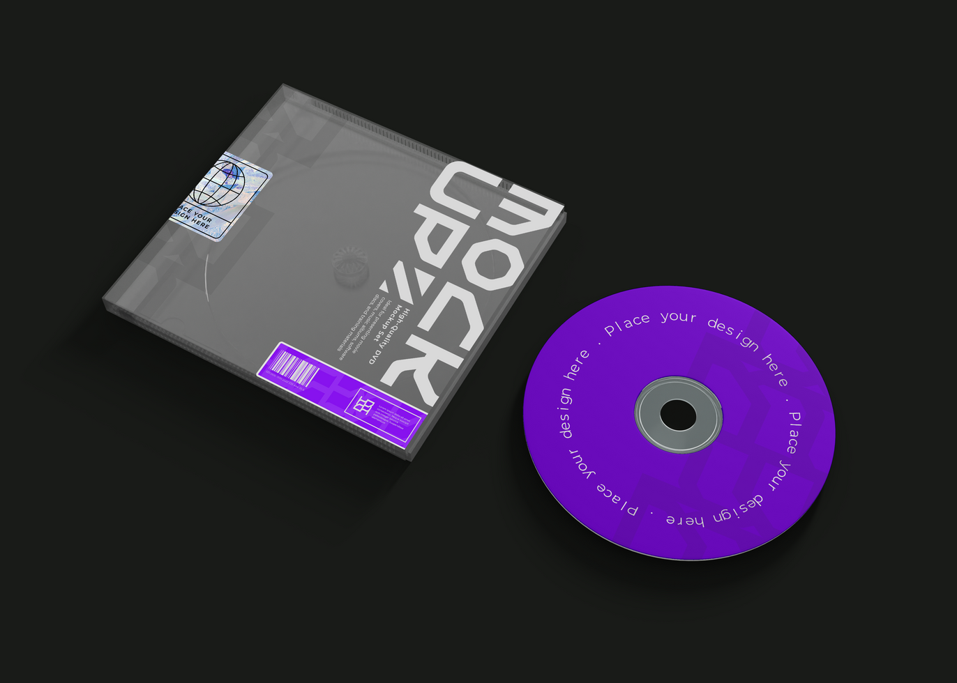 CD Cover Mockup for Minimalist Branding psd