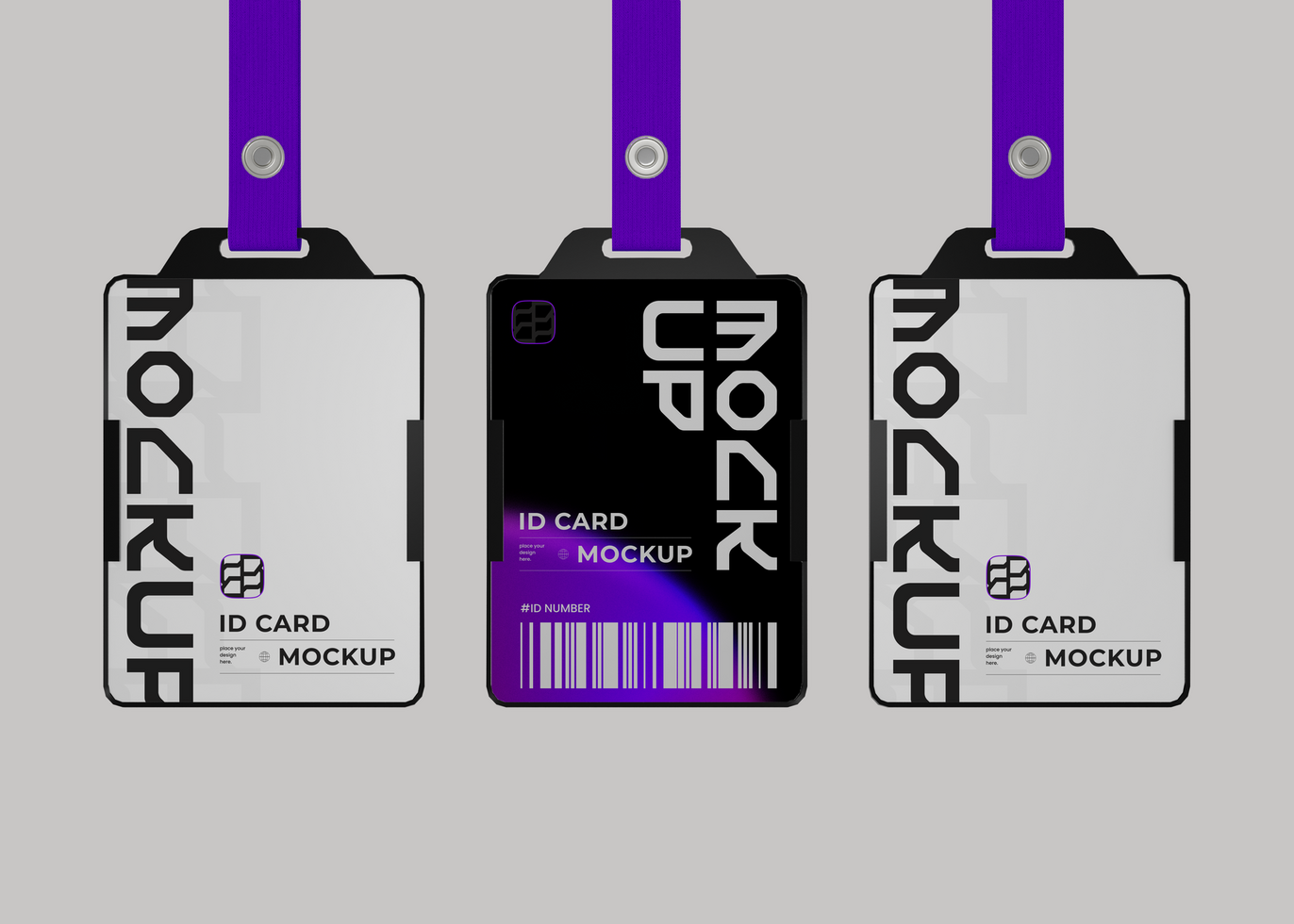 ID Card Holder Mockup for Events psd