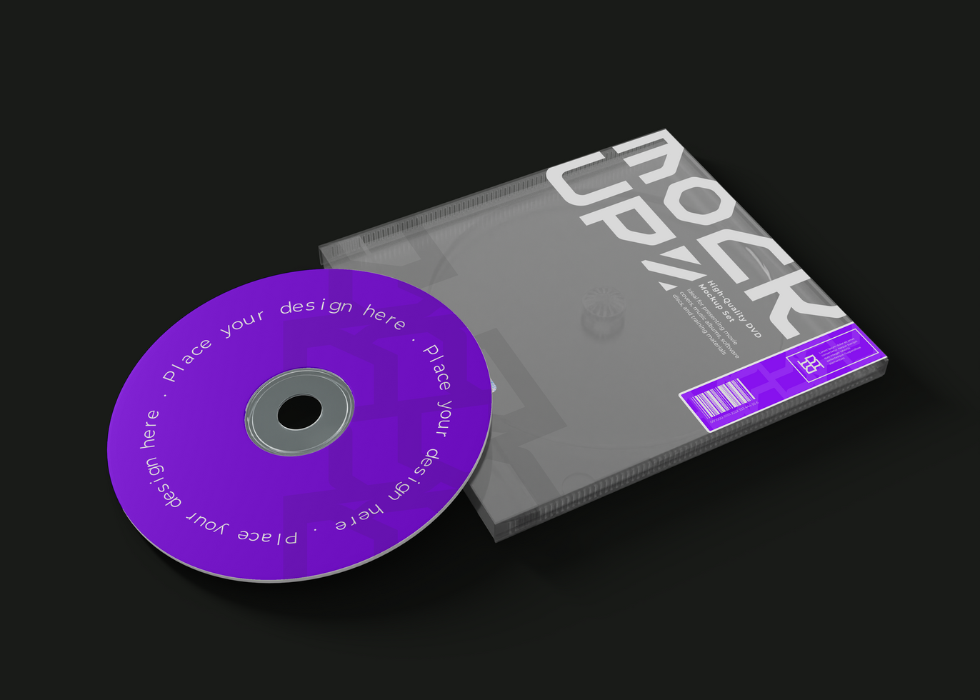Blu-ray Disc Cover Mockup psd