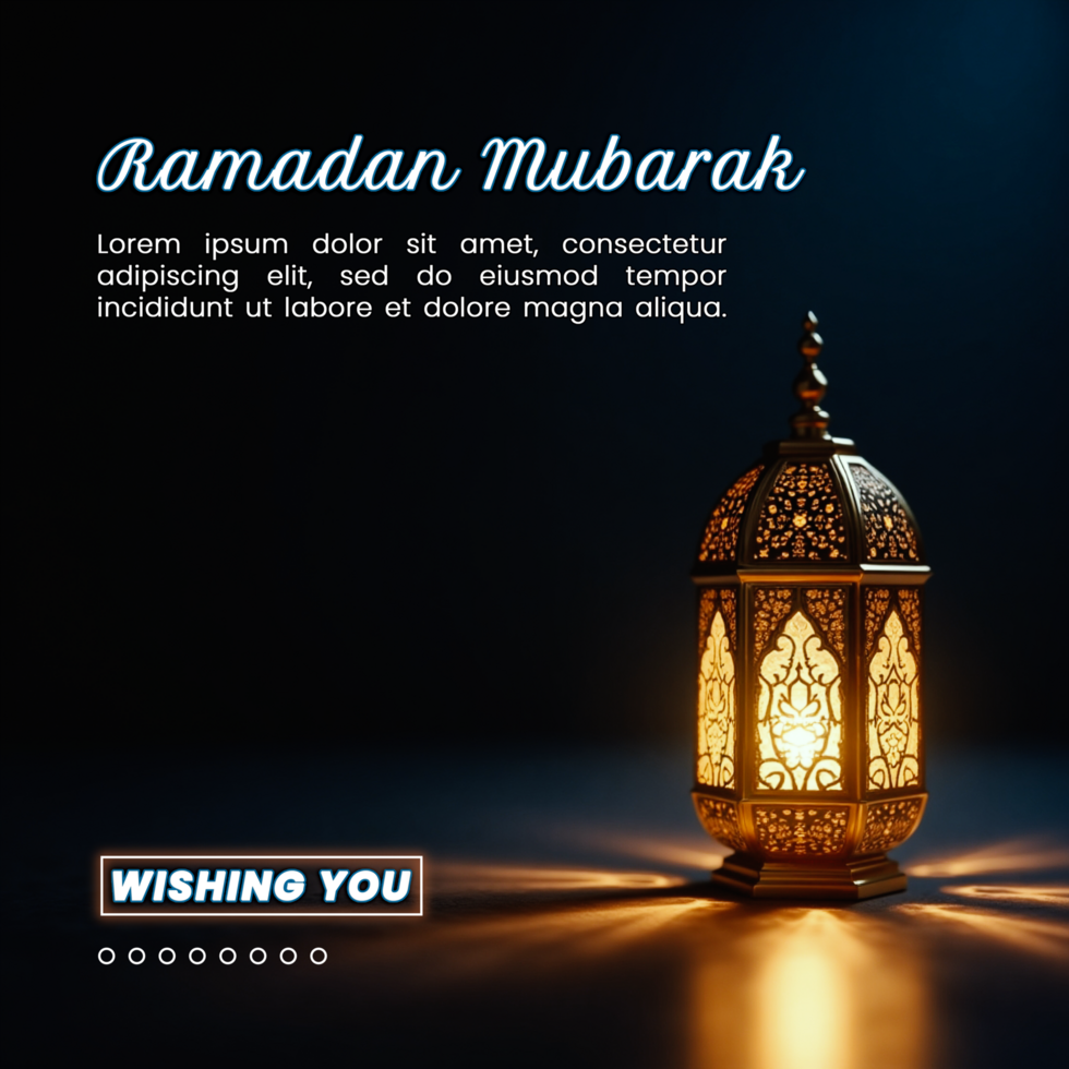 Inspiring lantern lamp with a stunning ramadan lantern in an islamic background for eid mubarak night psd