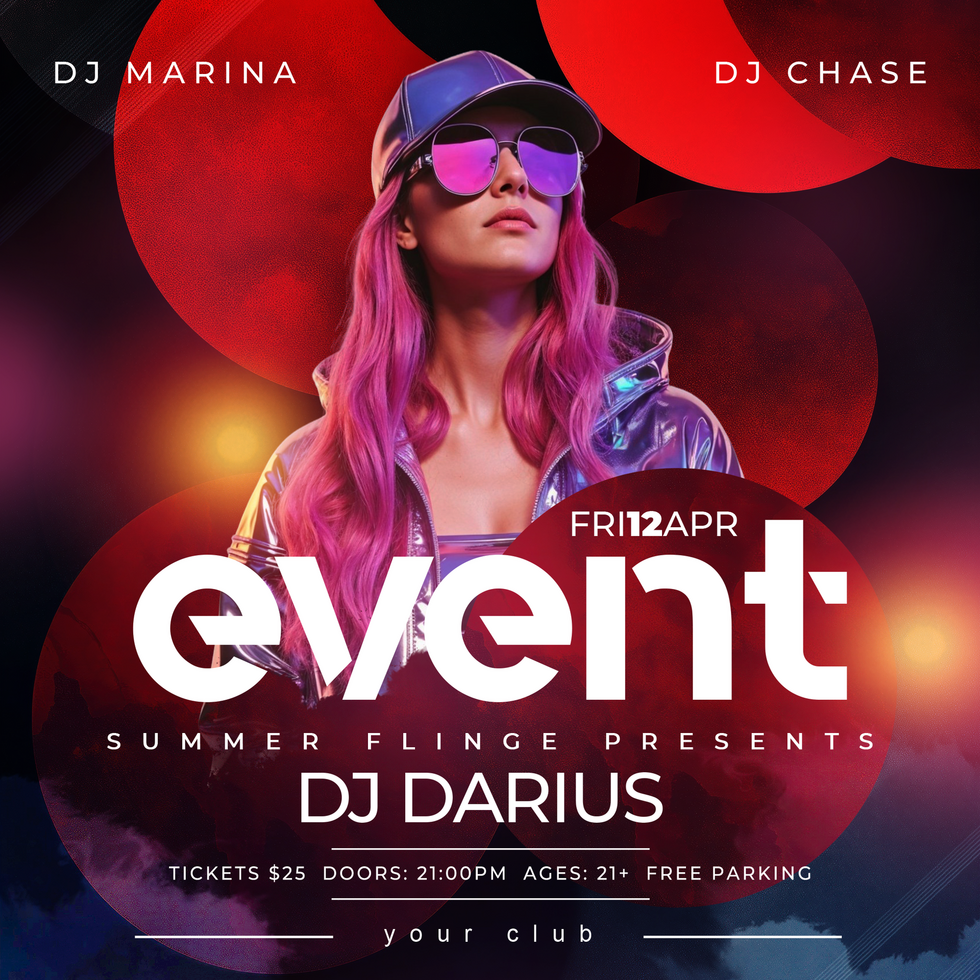 Summer Party Event Flyer Poster psd