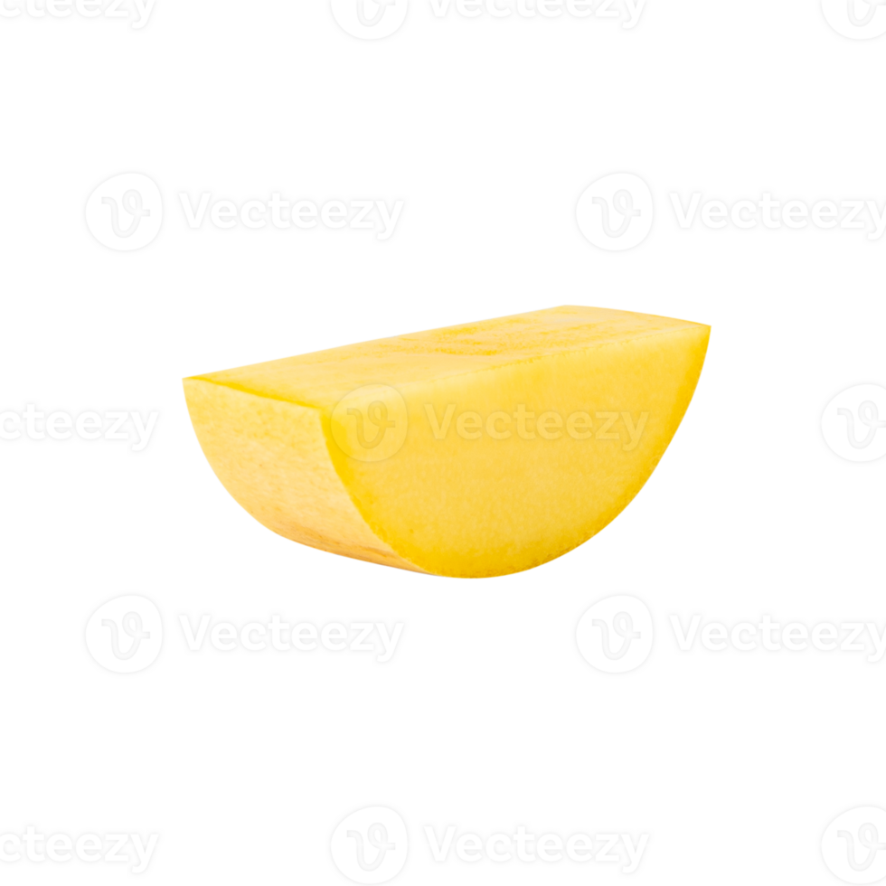 A slice of yellow melon on a black background png