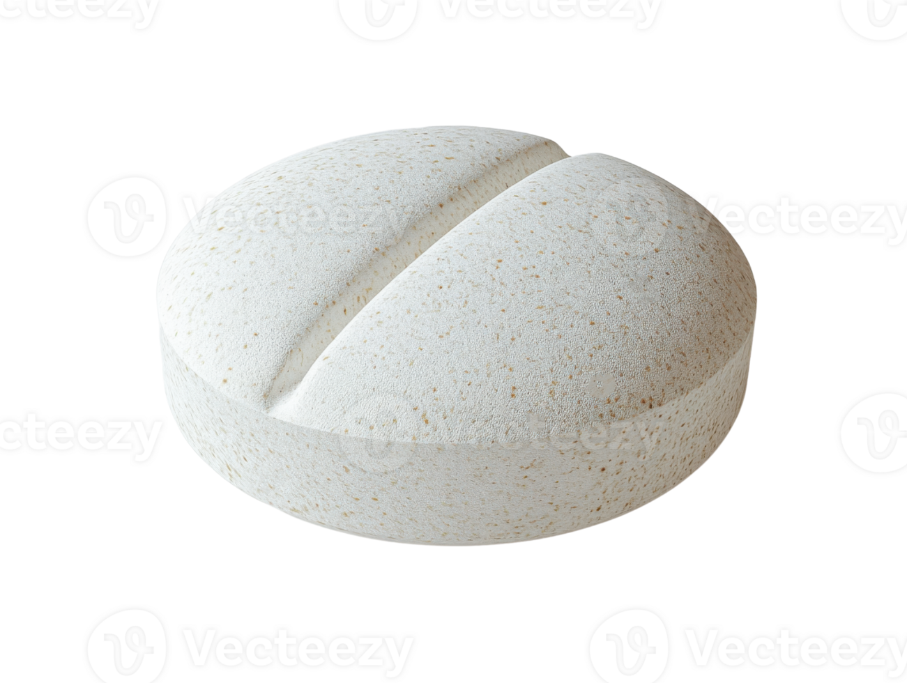 round, white pill with split design, symbolizing health and wellness png