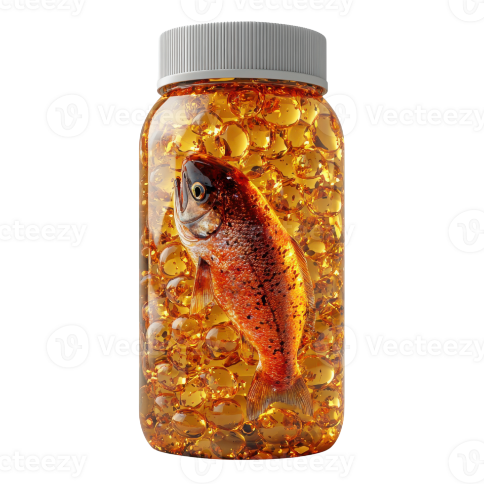 fish preserved in jar filled with amber liquid and bubbles, showcasing unique display png
