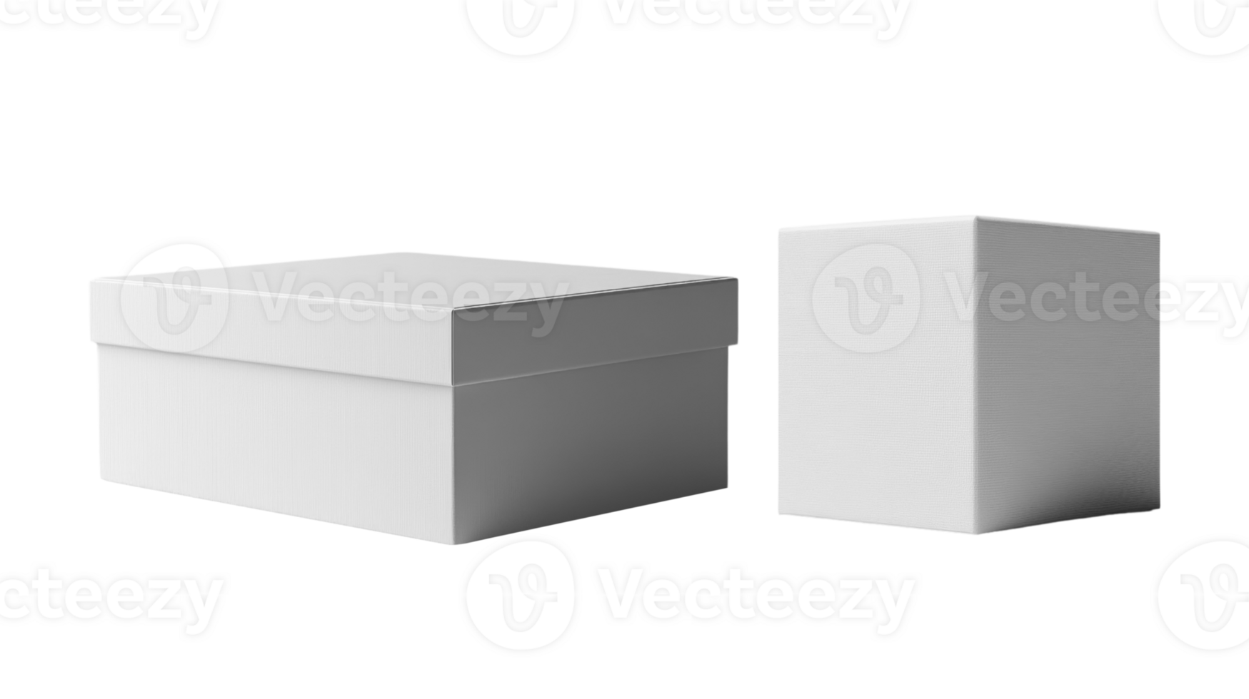 White box and container, minimalistic design, packaging concept png