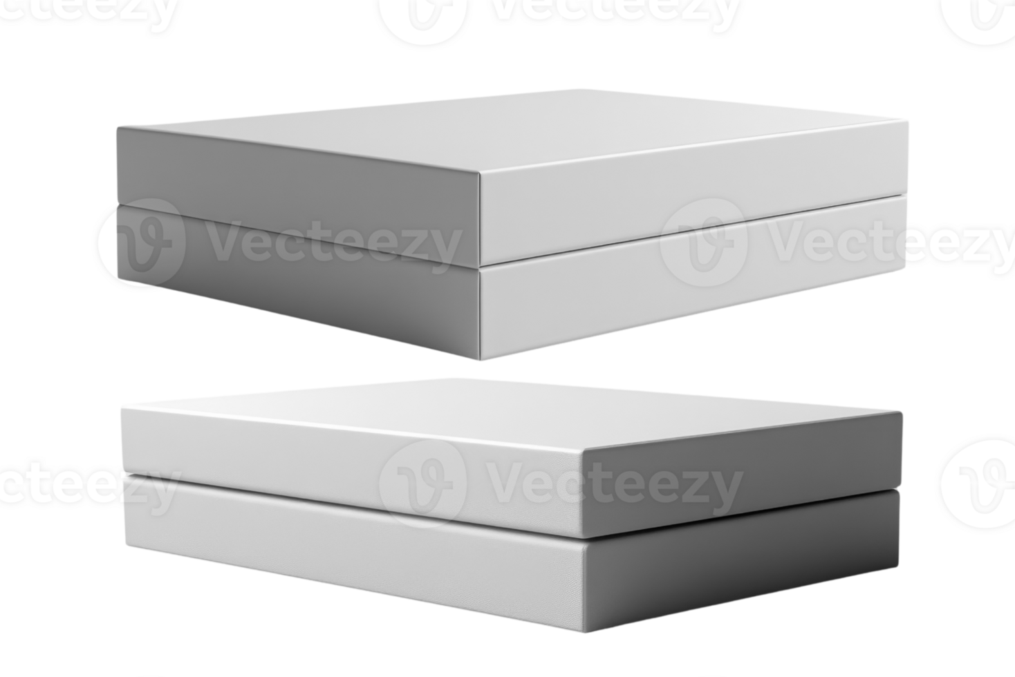 Minimalist white boxes stacked, perfect for packaging or storage solutions png
