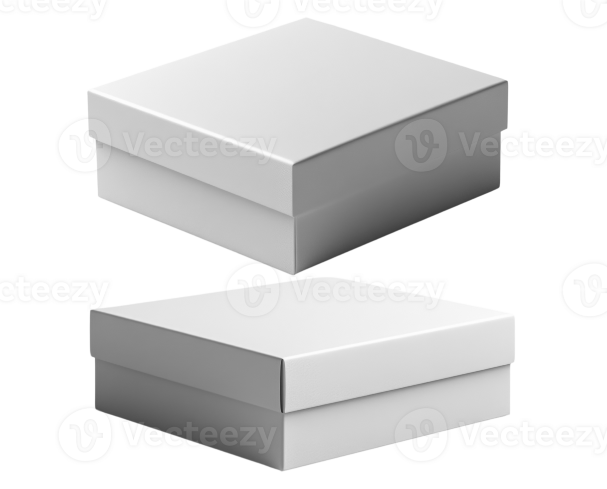 Set of Minimalist white gift boxes stacked, perfect for any occasion png