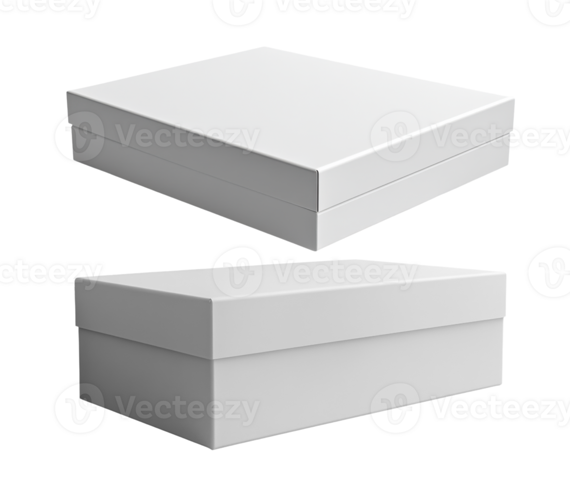 Minimalist white gift boxes stacked, perfect for packaging and storage png