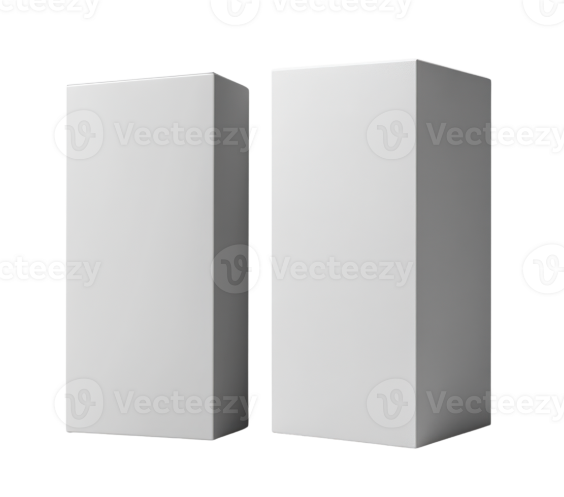Minimalist white rectangular blocks for display or decoration png