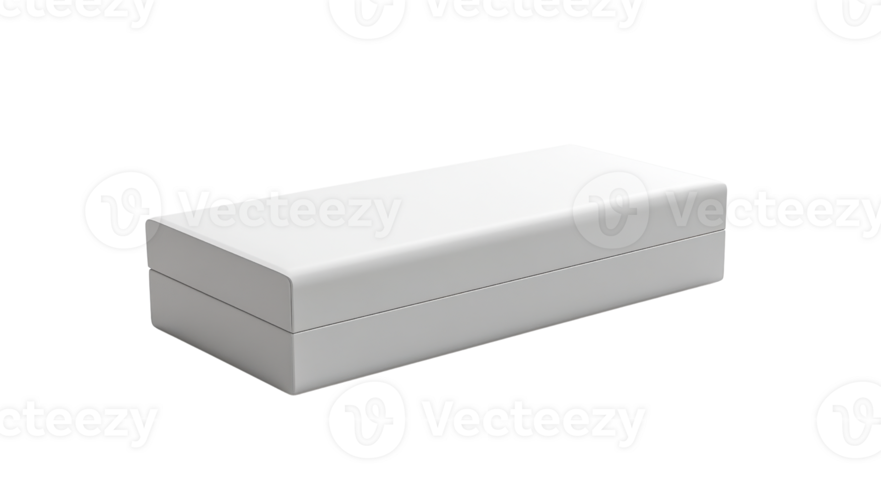 sleek white storage box with minimalist design, perfect for organizing items png