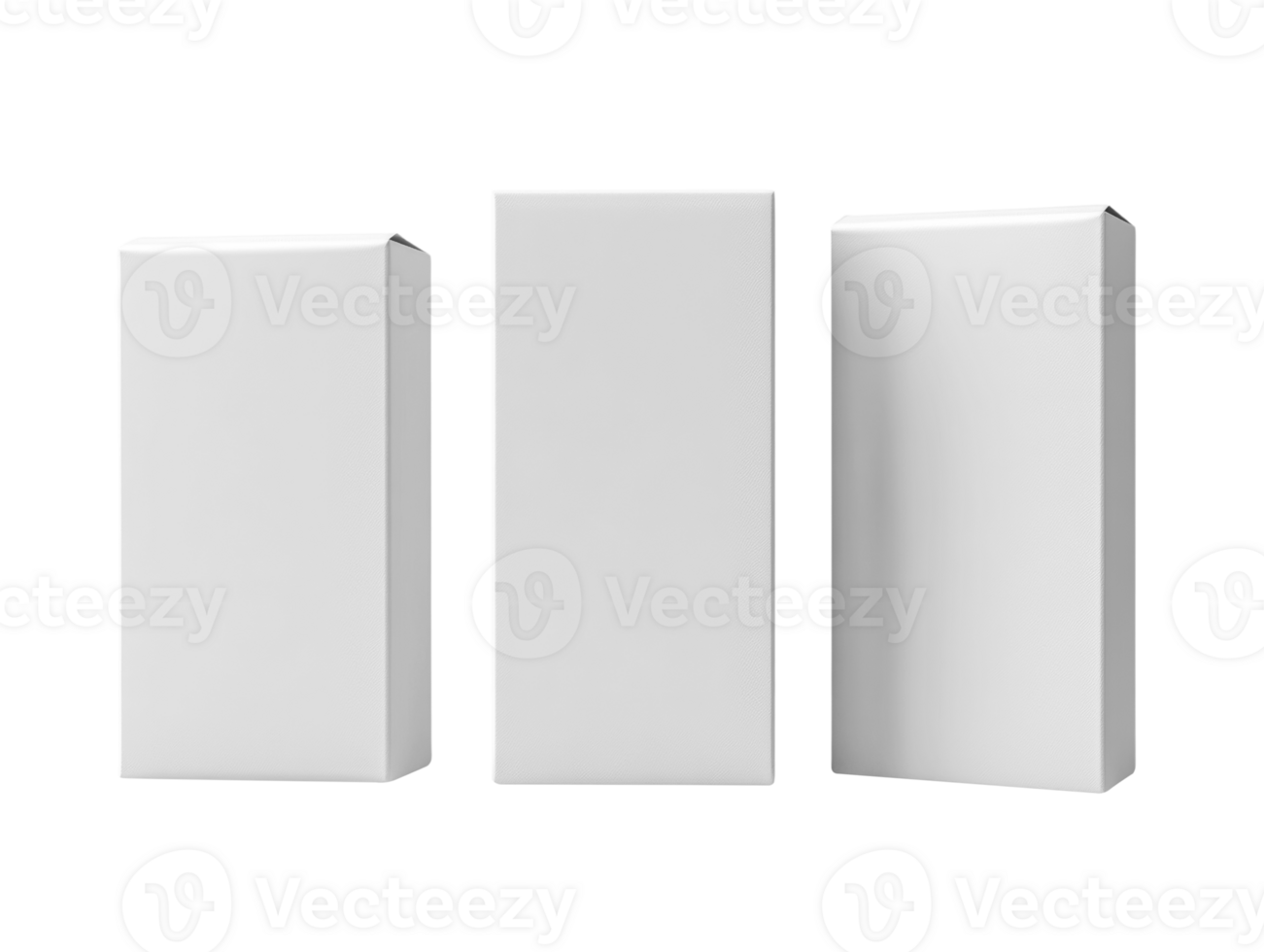 Minimalist white blocks in various heights, perfect for display or design png