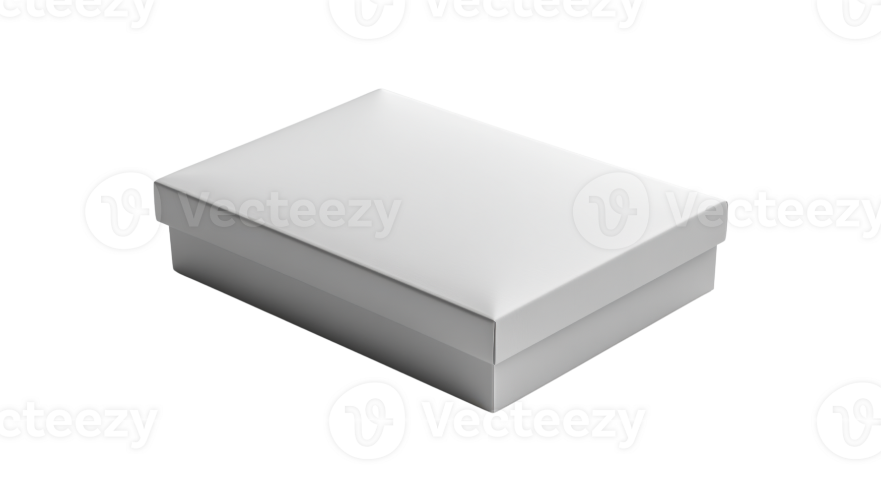 simple white gift box with smooth surface and lid, perfect for presents png