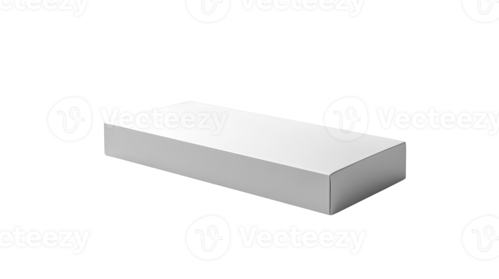 simple, rectangular white box with smooth surface, ideal for packaging or storage png