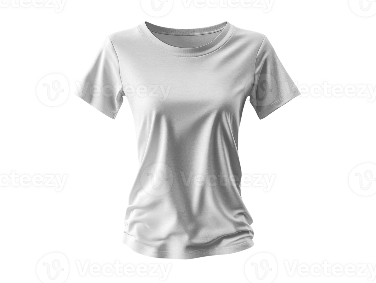 plain blank white t shirt with relaxed fit and soft fabric, perfect for casual wear png