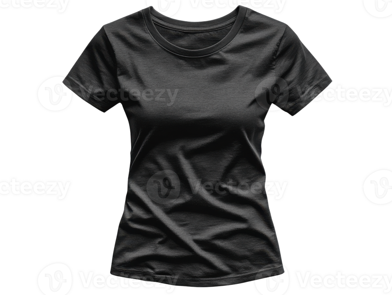 plain black t shirt with classic fit and soft fabric texture, ideal for casual wear png