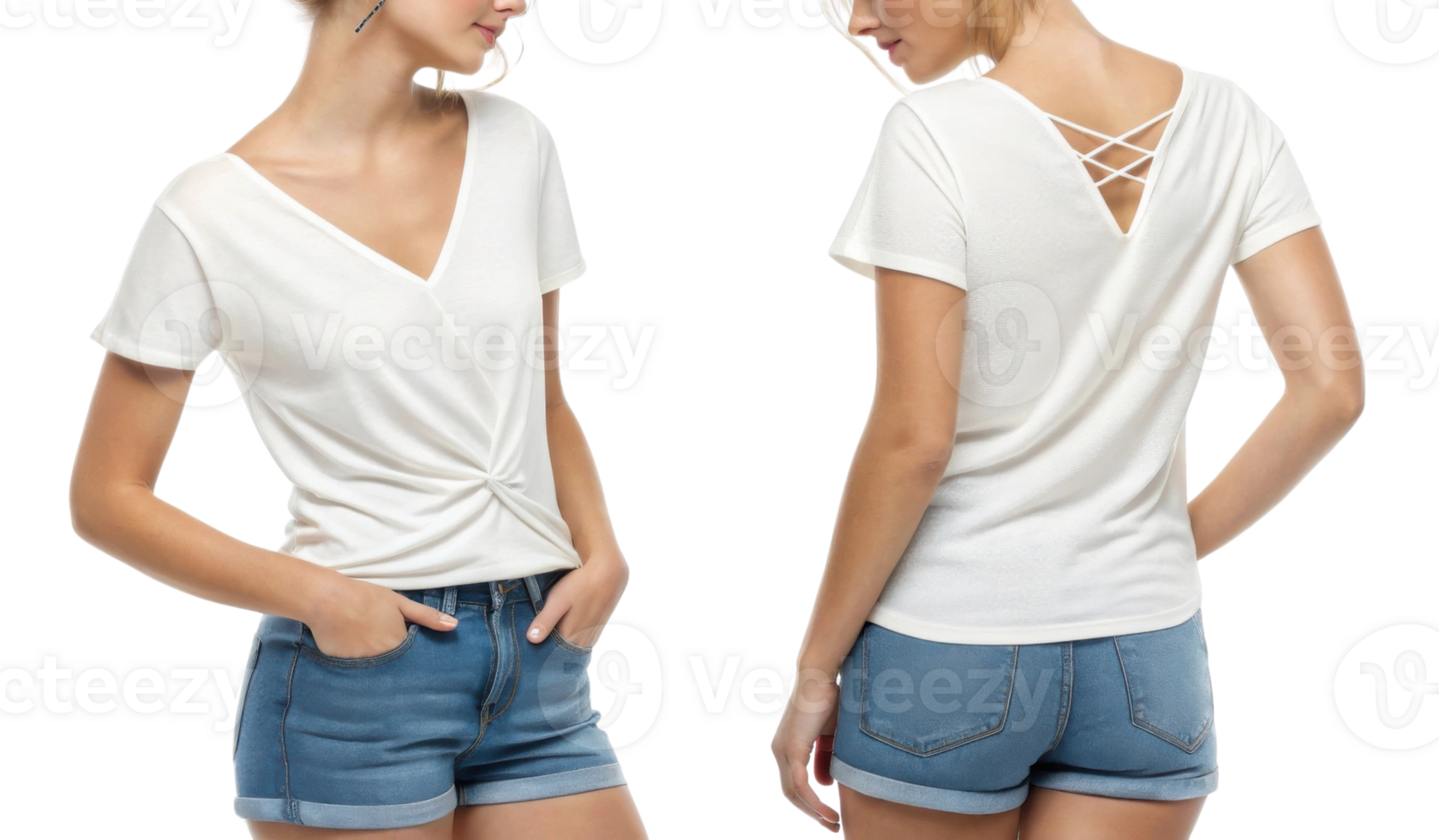 This stylish white top features twist front design and unique crisscross back, perfect for casual summer outings png