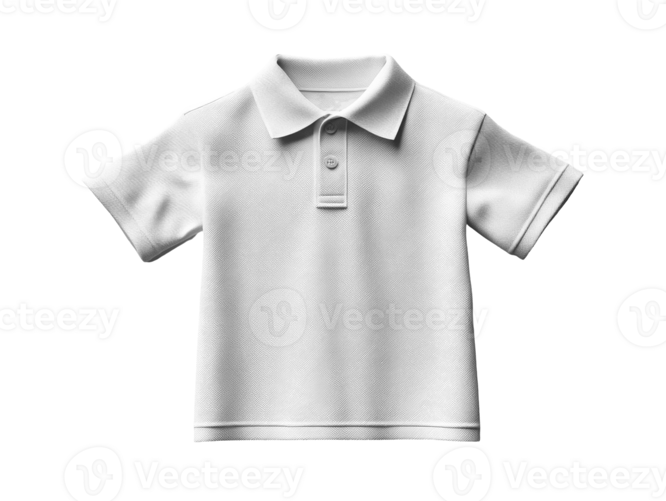 plain white polo shirt with classic collar and short sleeves, perfect for casual wear png