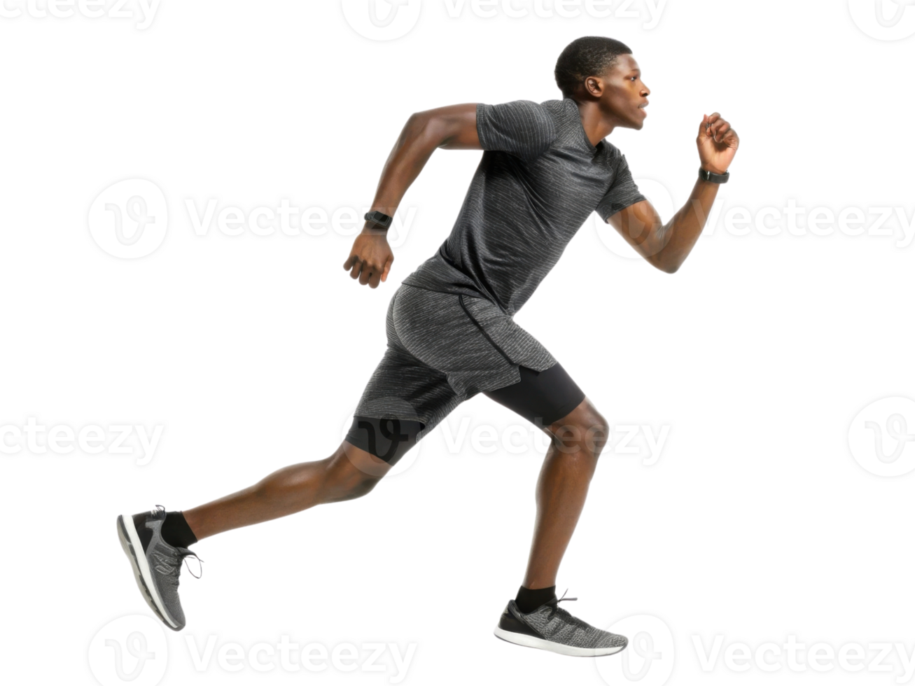 A Running man in athletic wear, showcasing speed and fitness png