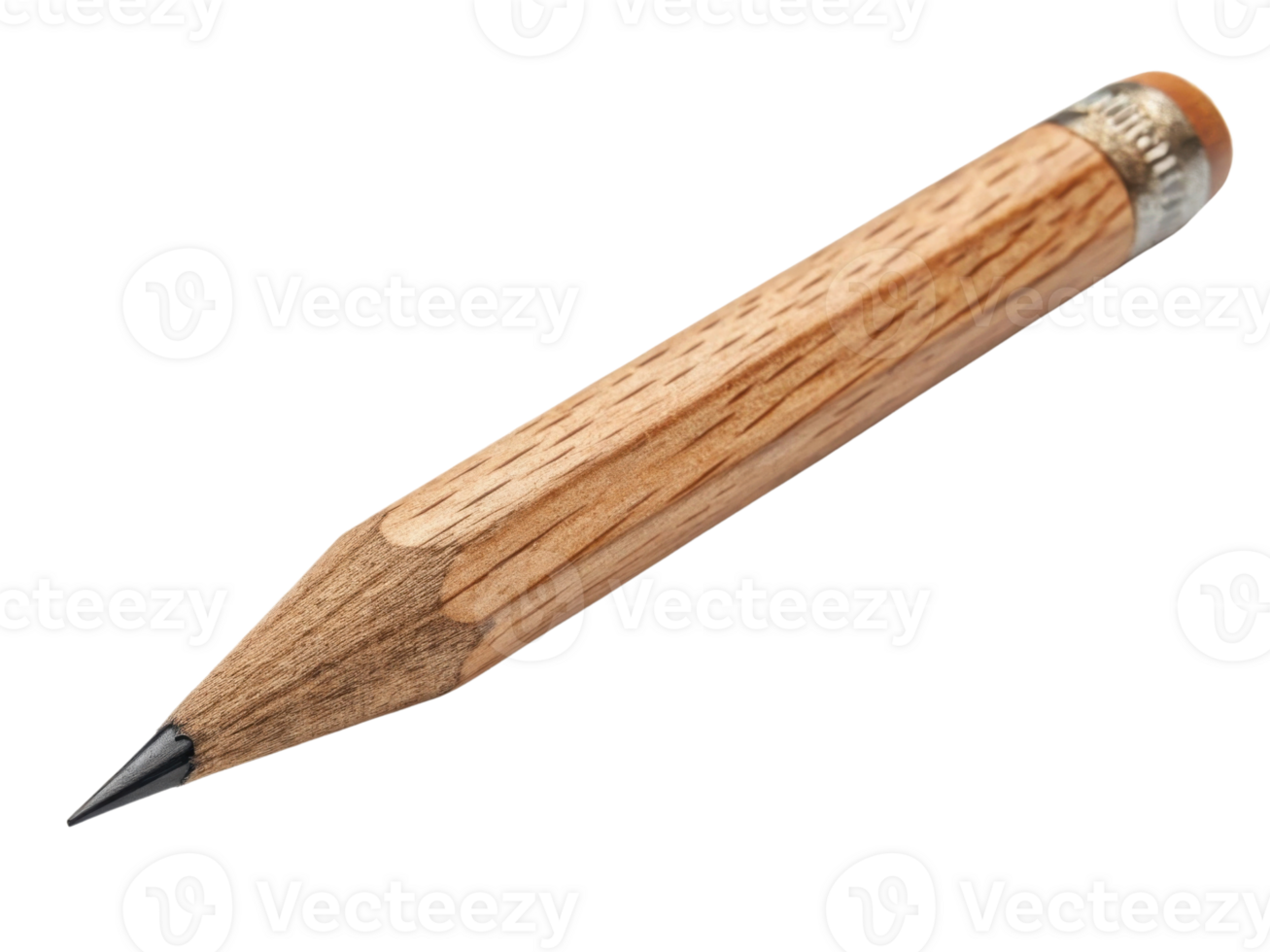 wooden pencil with sharpened tip and eraser, ideal for writing png