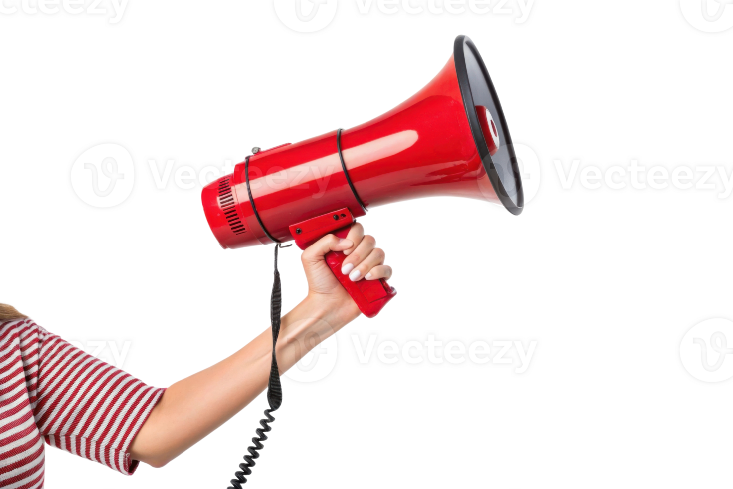 A person holding red megaphone, expressing enthusiasm and energy png