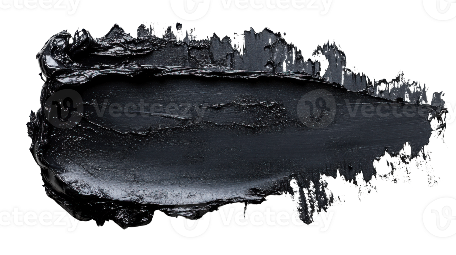 dark paint stroke with textured surface, ideal for backgrounds or design elements png