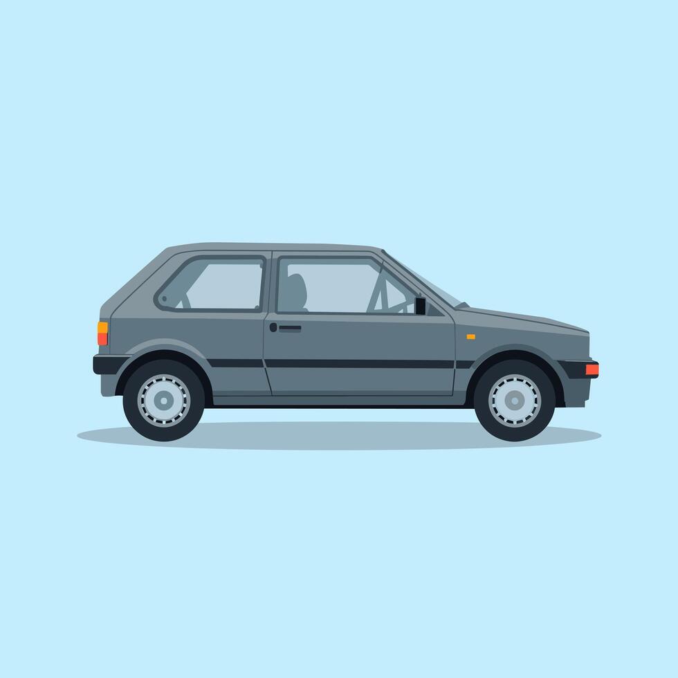 Fuel-Efficient Hatchback for Everyday Convenience vector