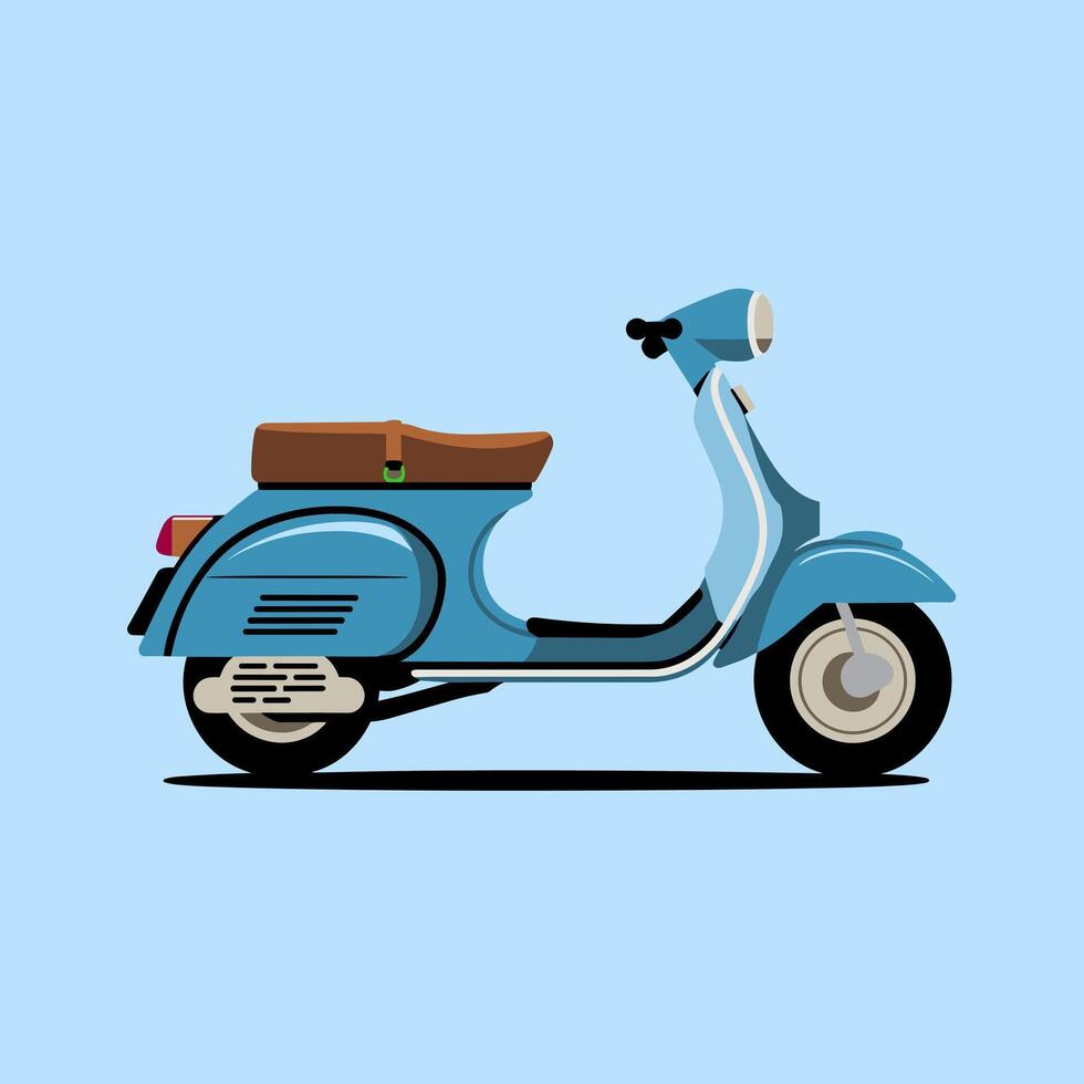 Lightweight Scooter Motorcycle for Smooth Daily Rides vector