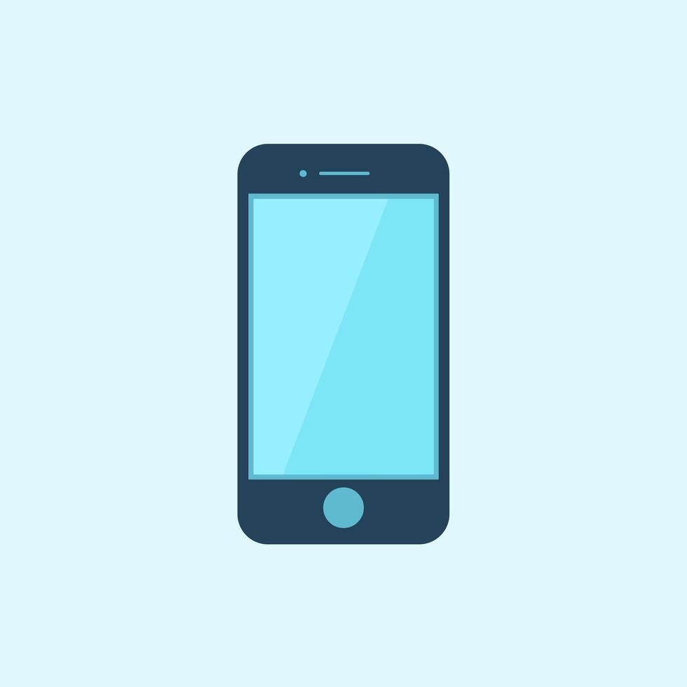 Modern Smartphone with a Sleek Touchscreen Display vector