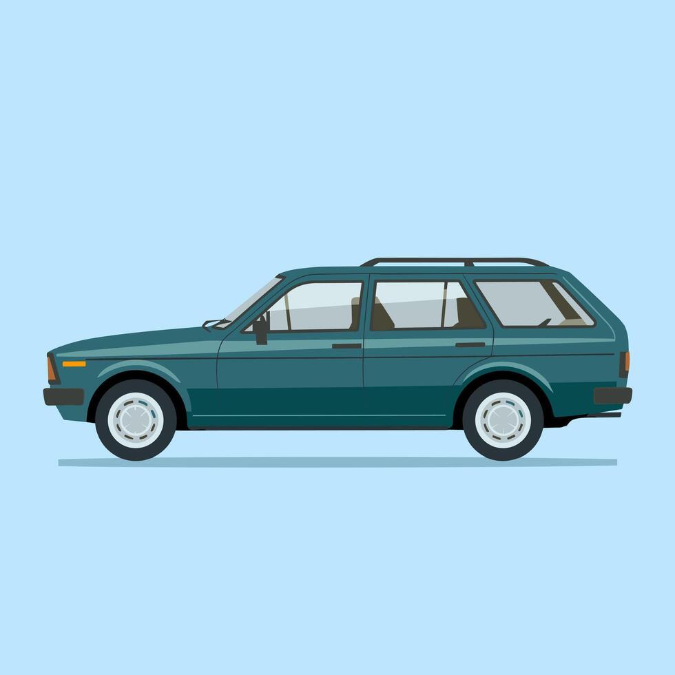 Spacious and Practical Station Wagon for Comfortable Travel vector