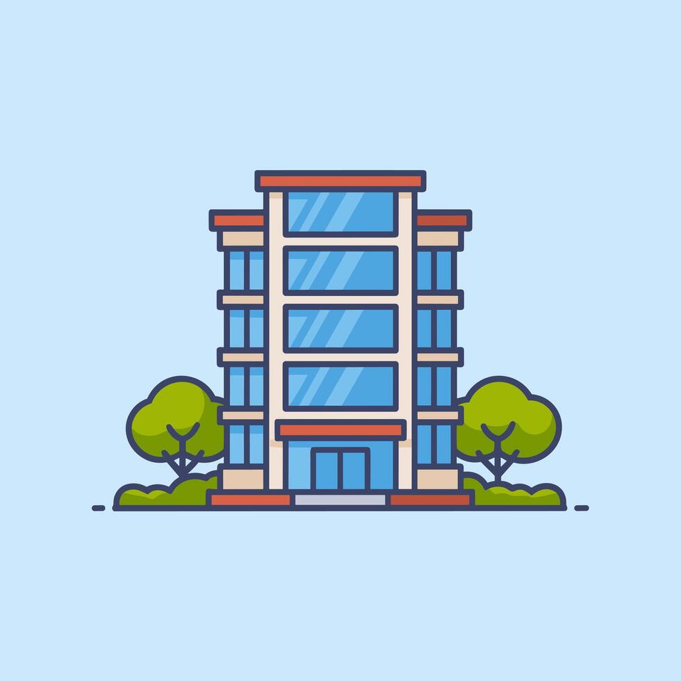 Professional Office Building Design vector