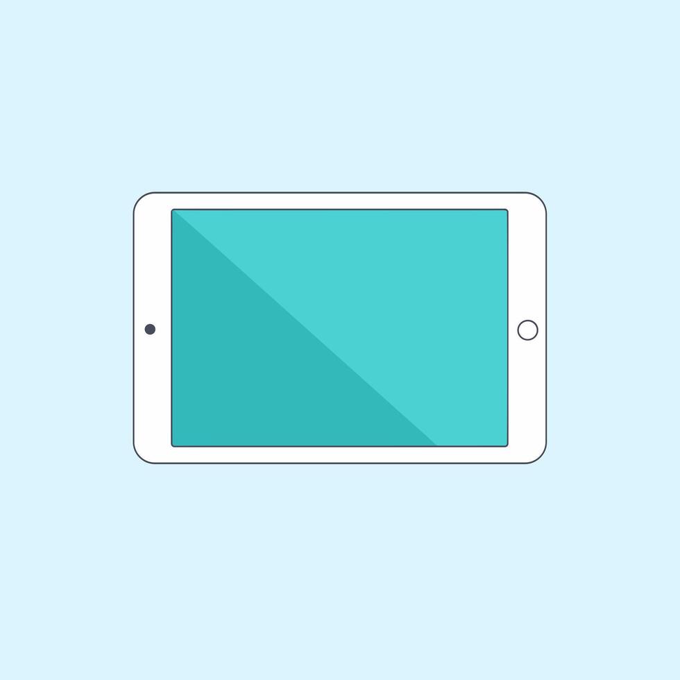Sleek Touchscreen Tablet for Digital Productivity vector