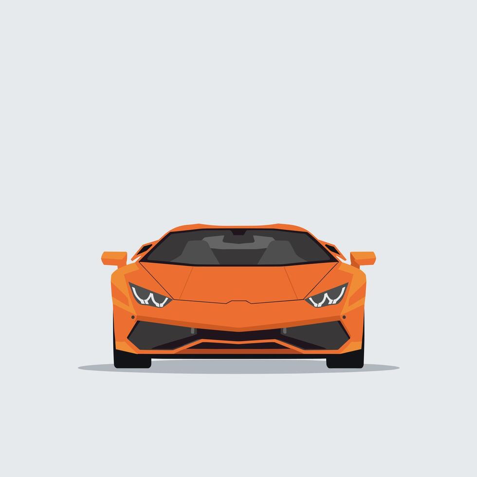 Minimalist Illustration of a Powerful and Elegant Sports Car vector