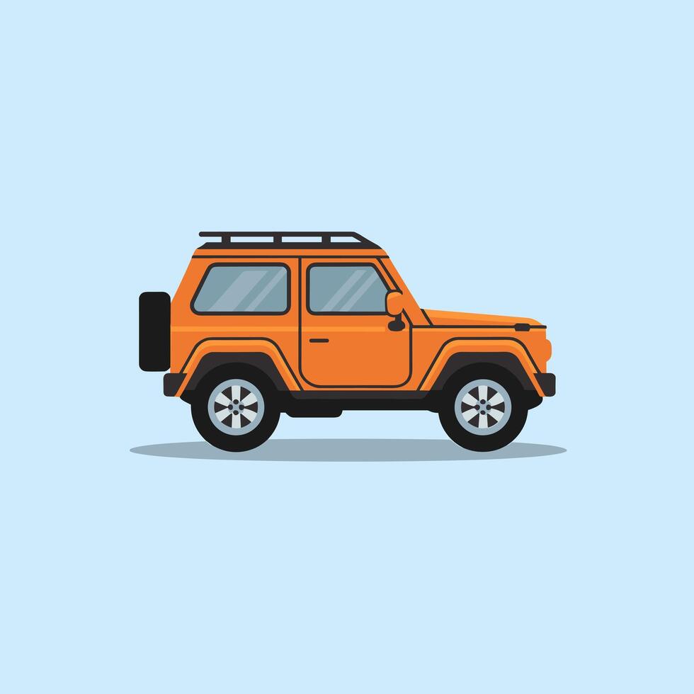 Versatile Off-Road SUV with a Durable Frame vector