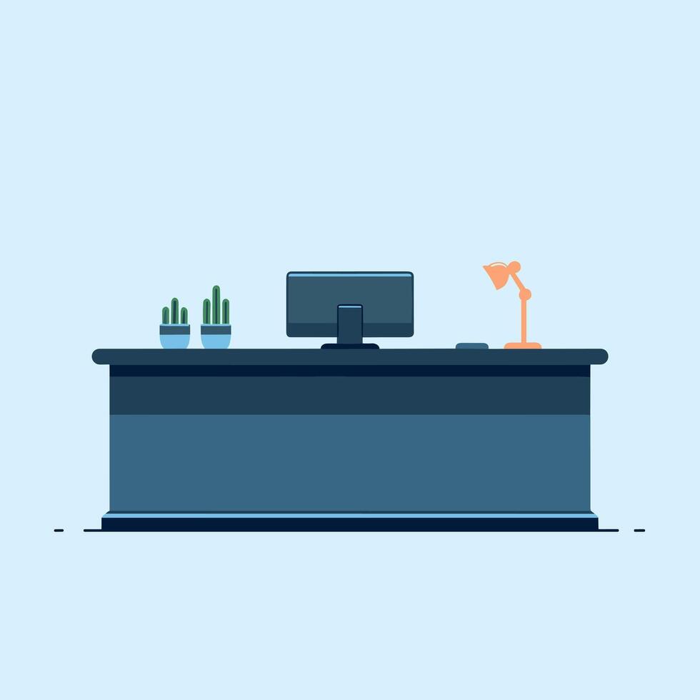 Corporate Front Desk for Professional Reception Areas vector
