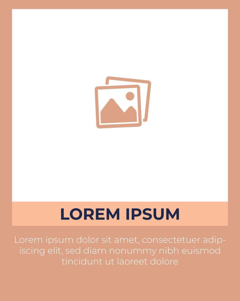 Social Media Post and copy space vector