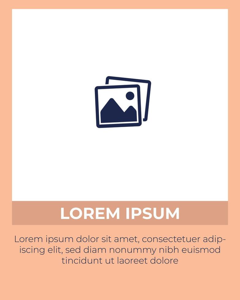 Social Media Post template and copy space vector