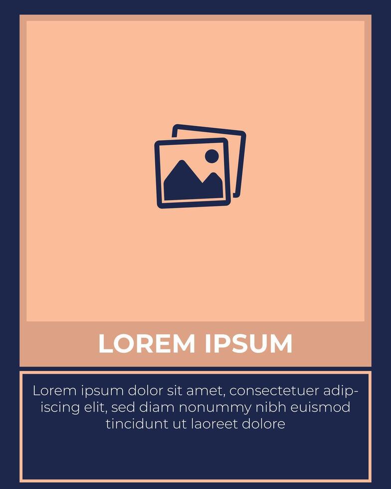 Social Media Post Design and copy space vector