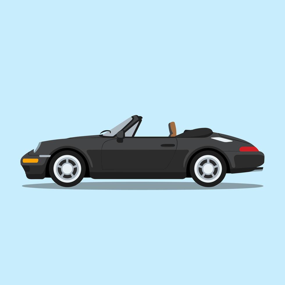 Luxury Convertible Car Built for a Thrilling Drive vector