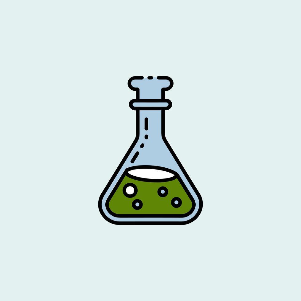 Graduated Measuring Cylinder in a Laboratory Setting vector