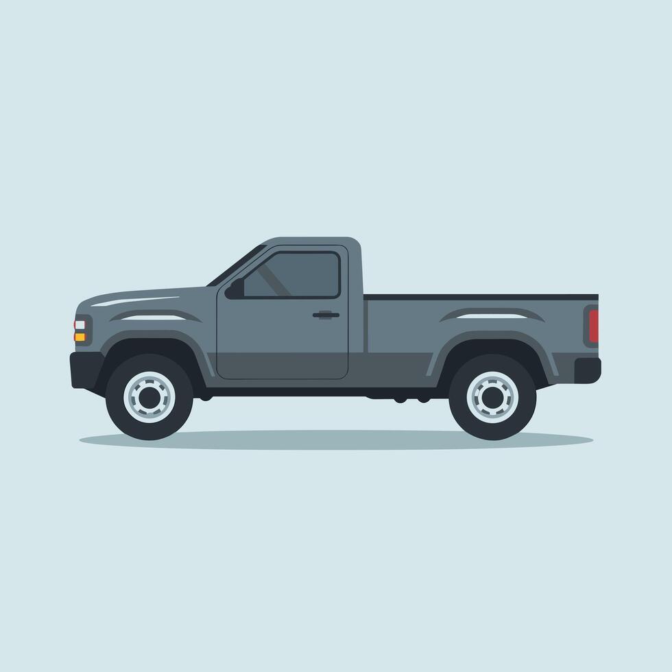 Stylish and Tough Pickup Truck for Urban and Rural Use vector