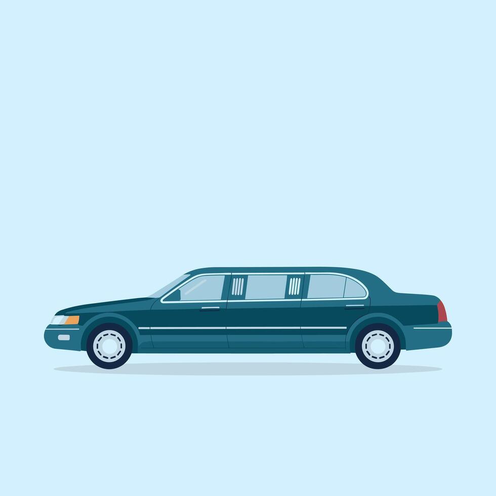 Stretch Limousine Car for Prestige and High-End Travel vector