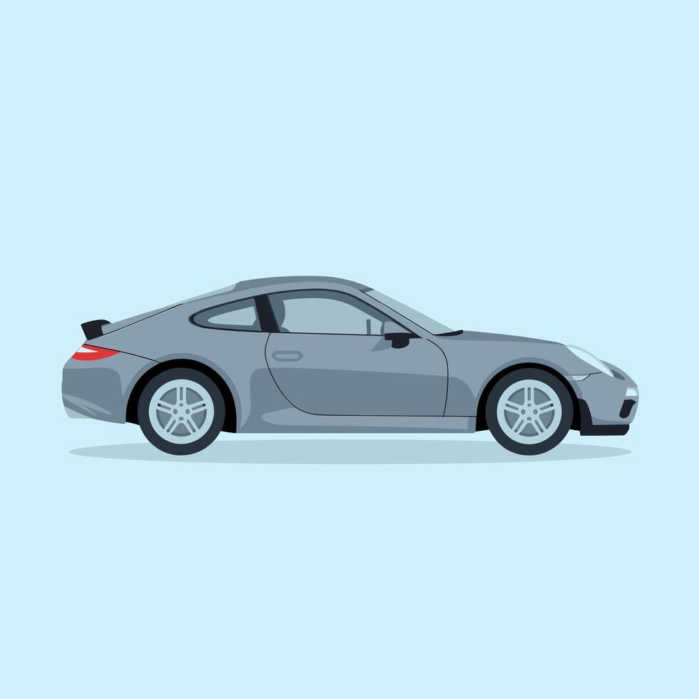 Modern Coupe Car with a Bold and Refined Aesthetic vector