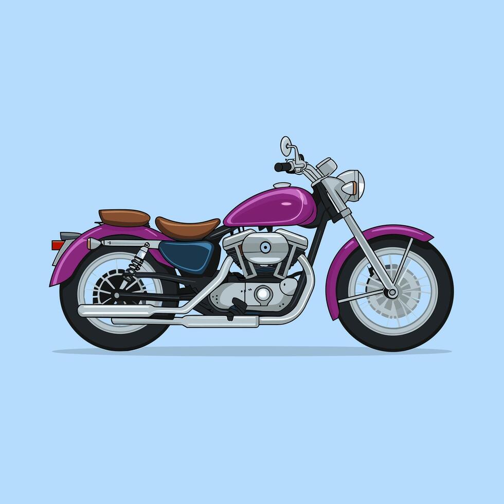 Premium Motorcycle with a Sleek and Refined Appearance vector
