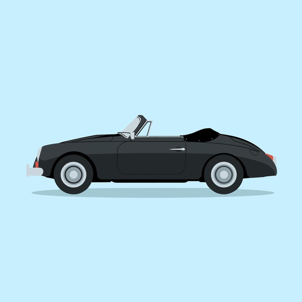 Stylish Convertible with a Sporty and Aerodynamic Look vector